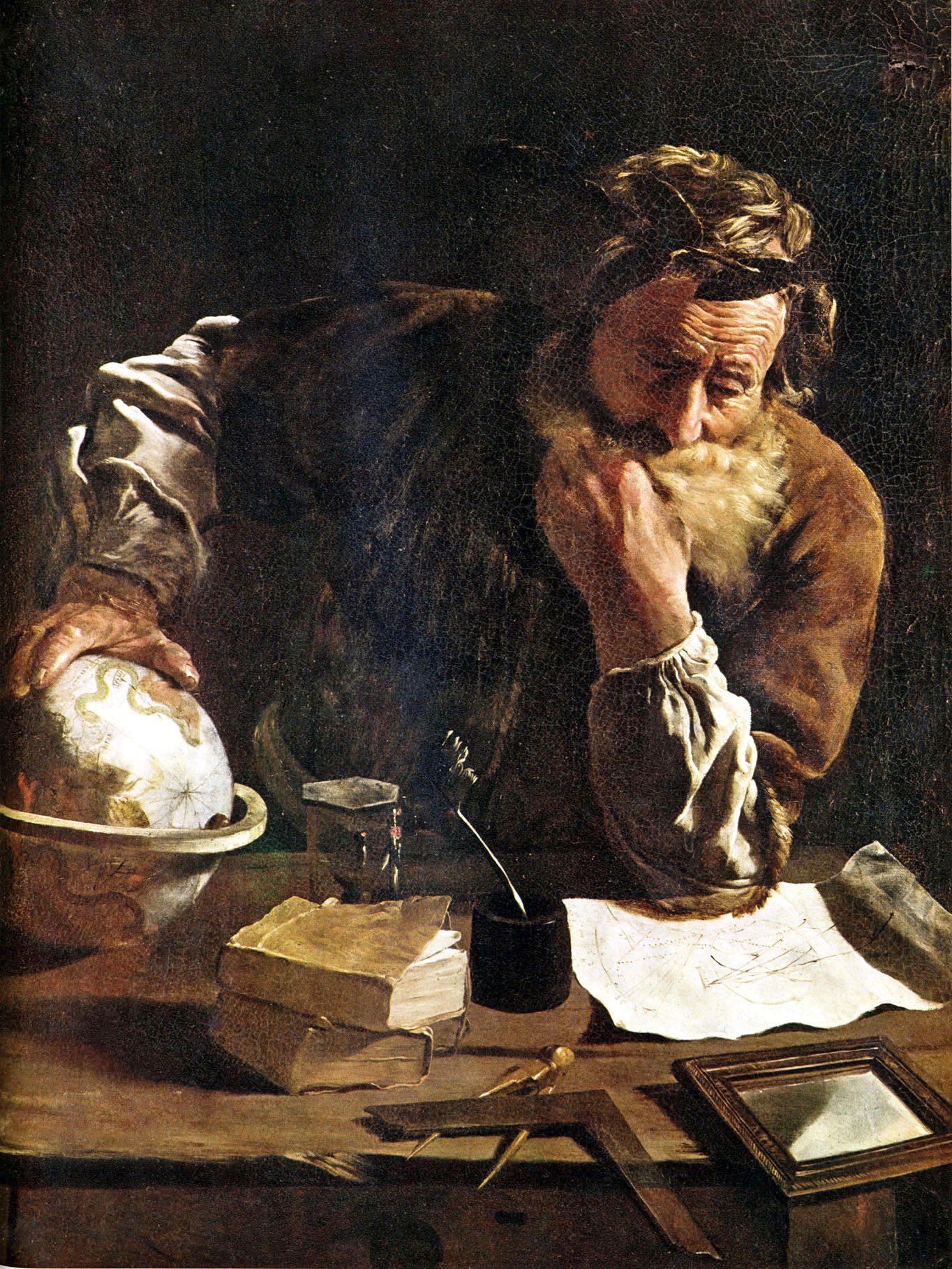 Archimedes Thoughtfull, 1620 - Domenico Fetti