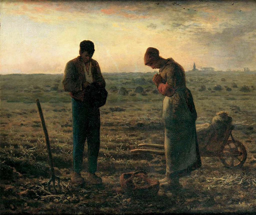 The Angelus por Jean-François Millet, 1857–59.